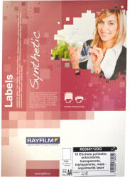 RayFilm Etichete transparente din poliester mat A4, 10 coli/top, RAYFILM