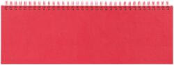 EGO Agenda 30x10 cm, saptamanala, datata 2027, cu spirala, EGO Bref rosu