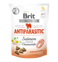 Brit BRIT Care Functional Snack Antiparasitic, Somon cu Mușețel, recompense funționale fără cereale câini, antiparazitar, 150g