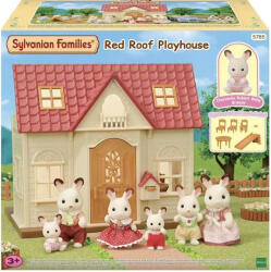 EPOCH Set de joaca Sylvanian Families - Casuta cu acoperis rosu si figurina iepuras (SF5785) Figurina