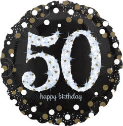 Amscan Balon din folie - Happy Birthday 50, 43 cm