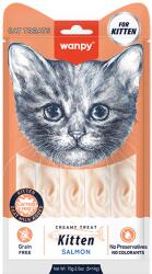 Wanpy Recompense cremoase pentru pisici Wanpy Kitten, cu Somon, Grain Free, 5 x 14g (WP87133)