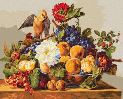 Ideyka Set pictura pe numere, cu sasiu, Dejun boem - Franz Xaver, 40x50 cm (KHO4396)