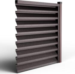 Top Profil Sistem Panou gard jaluzea Atlas Hi-Mat Ral 8019 Maro Cedru 130 CM X 104, 5 CM H (28447)