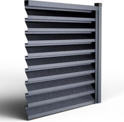 Top Profil Sistem Panou gard jaluzea Atlas Hi-Mat Ral 7024 Gri Perlat 130 CM X 104, 5 CM H (28410)