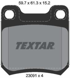TEXTAR set placute frana, frana disc TEXTAR 2309102 (2309102)