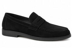 Alta Moda Loafers bărbătești de catifea în Culoare Negru PAP45 (PAP45)