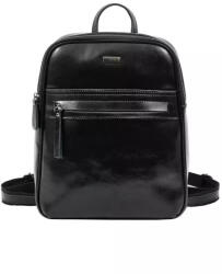 DOCA De piele Geantă de damă Rucsac Neagră 22287 (22287)