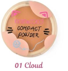 Flippy Pudra compacta, KevinCoco, 7.2x7.2x1.3cm, Maro, Nuanta 01 Cloud