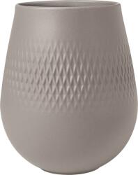 Villeroy & Boch Vază Carre Manufacture Collier Taupe 14, 7 cm (10-1687-5514)