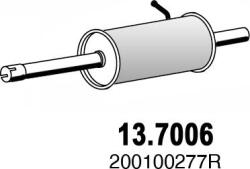 ASSO 13.7006 - Toba esapament finala - TOBA FINALA DACIA SANDERO 1.2I 1.4 1.6 06-08 - compatibil Dacia - ASSO-13.7006 (ASSO137006)