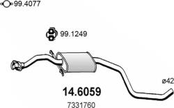 ASSO 14.6059 - TOBA ESAPAMET INTERMEDIARA - compatibil 1143884 - ASSO-14.6059 (ASSO146059)