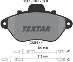 TEXTAR set placute frana, frana disc TEXTAR 2129802 (2129802)