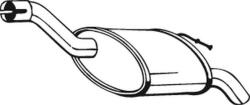Bosal 154-293 - TOBA ESAPAMENT FINALA - compatibil Ford - Bosal-154-293 (BOSAL154293)