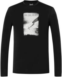 super. natural Мъжка блуза с дълъг ръкав super. natural The SN Story L/S Longsleeve - Jet Black / Various - размер XXL (216-9146-0115)