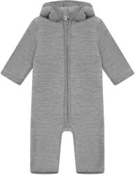 Huttelihut Детски цял костюм Huttelihut Kid's Pram Suit Wool Brushed Inside Overall - Medium Grey Melange - размер 86 (EU) (704-6338-0116)