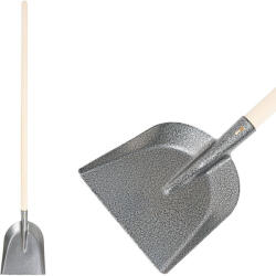 Strend Pro Lopată, Strend Pro Garden S504-3. WH, gri, 150 cm, 27, 5 x 23, 5 cm, cap din oțel, mâner din lemn, dreaptă Lopata