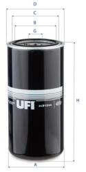 UFI Filtru Combustibil Rotative Dimensiune Filet: 1 3/8-16un Fendt 9460r; Caterpillar 345c, 345cl, 345d, 345dl, 349d, 349dl (24.B12.00)