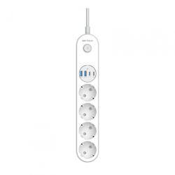 Serioux Prelungitor cu protectie Serioux SRXP-PS44W, 4 prize schuko, Tensiune intrare (SRXP-PS44W)