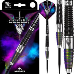 Mission Darts Dart szett steel Mission Occult PVD, 25g 90% gravírozott