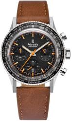 Nivada Grenchen Chronoking Mecaquartz - Inter. Bezel - Brown Leather + 5 ani garanție și cadou GRATUIT Ceas