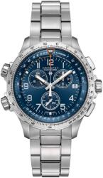 Hamilton Khaki Aviation X-Wind GMT Chrono Quartz H77922141 + 5 ani garanție și cadou GRATUIT Ceas