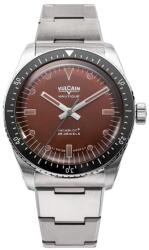 Vulcain Skindiver Nautique Brown - Steel Bracelet + 5 ani garanție și cadou GRATUIT Ceas
