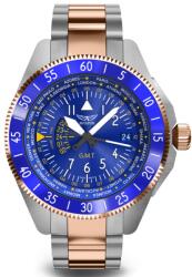 Aviator Airacobra GMT V. 1.37. 3.308. 5 + 5 ani garanție și cadou GRATUIT Ceas