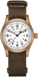 Hamilton Khaki Field Mechanical Bronze H69459510 + 5 ani garanție și cadou GRATUIT Ceas