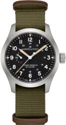 Hamilton Khaki Field Mechanical Power Reserve H69509930 + 5 ani garanție și cadou GRATUIT Ceas
