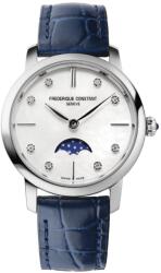 Frederique Constant Slimline Ladies Moonphase Quartz FC-206MPWD1S6 + 5 ani garanție și cadou GRATUIT Ceas