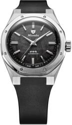 Nivada Grenchen F77 SST Meteorit MK2 - 38 mm - Black Rubber + 5 ani garanție și cadou GRATUIT Ceas