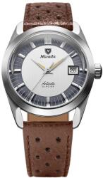 Nivada Grenchen Ghețarul antarctic Nivada Grenchen 35 mm - Brown Racing Strap + 5 ani garanție și cadou GRATUIT Ceas