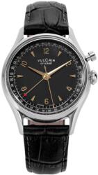 Vulcain Cricket Tradition 39 mm - Negru/Auriu - Black Alligator + 5 ani garanție și cadou GRATUIT Ceas