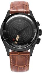 Vulcain Nautical Heritage - Full Black - Brown Alligator + 5 ani garanție și cadou GRATUIT Ceas