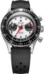 Nivada Grenchen Chronomaster White Panda 41mm - Rubber tropic + 5 ani garanție și cadou GRATUIT Ceas