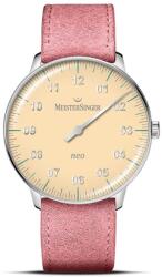 MeisterSinger Neo Special S-NES935S - Curea din piele roz + 5 ani garanție și cadou GRATUIT Ceas