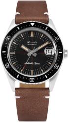 Nivada Grenchen Antarctic Diver 32038A - Brown Leather White Stitching + 5 ani garanție și cadou GRATUIT Ceas