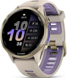 Garmin Forerunner® 970 titanová luneta Soft Gold, pouzdro French Grey a poloprůhledný řemínek French Grey/Indigo 010-02969-12 + 5 ani garanție și cadou GRATUIT Ceas