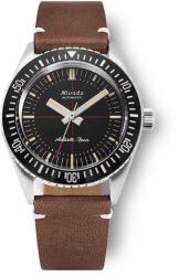 Nivada Grenchen Antarctic Diver 32044A17 - Brown Leather White Stitching + 5 ani garanție și cadou GRATUIT Ceas