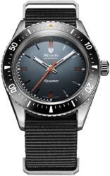 Nivada Grenchen Aquamar Grey - Black Nato Strap + 5 ani garanție și cadou GRATUIT Ceas