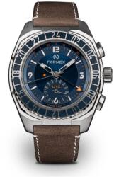 Formex Stratos UTC Automatic 41mm Blue + 5 ani garanție și cadou GRATUIT Ceas