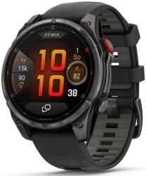 Garmin fēnix® 8 Pro - 47 mm, AMOLED Sapphire, Carbon grey DLC titanium se silikonovým řemínkem Black/Pebble Grey 010-03198-01 + 5 ani garanție și cadou GRATUIT Ceas