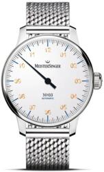 MeisterSinger N°03 AM901G - Brățară din plasă metalică + 5 ani garanție și cadou GRATUIT Ceas