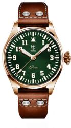 Biatec Corsair Vintage 04 - Curea pilot din piele maro deschis + 5 ani garanție și cadou GRATUIT Ceas