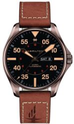 Hamilton Khaki Aviation Pilot Day Date Auto H64705531 + 5 ani garanție și cadou GRATUIT Ceas