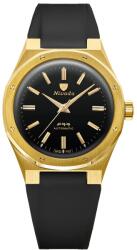 Nivada Grenchen F77 MARKII GOLD - Black Rubber + 5 ani garanție și cadou GRATUIT Ceas