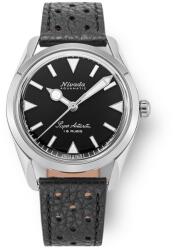 Nivada Grenchen Super Antarctic 35 mm - Black White Luminova - Black Racing Strap + 5 ani garanție și cadou GRATUIT Ceas