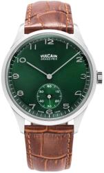 Vulcain Grand Prix - Small Second Green - Brown Alligator + 5 ani garanție și cadou GRATUIT Ceas