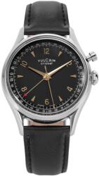 Vulcain Cricket Tradition 36 mm - Negru/Auriu - Black Plain + 5 ani garanție și cadou GRATUIT Ceas